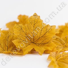 Листья осенние декоративные, желтый клен 9.7 × 10 см, 75 шт.