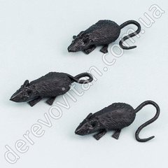 Декоративные мыши/крыски резиновые на Хеллоуин, ~8 см, 3 шт.