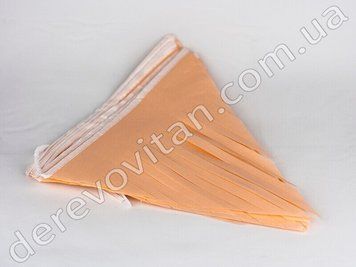 Гирлянда из бахромы (тишью), персиковая, 3 м