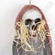 Декор-подвеска на Хэллоуин "Привидение в платье с черепами", пенопласт+марля, ~1.09 м