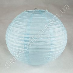 Бумажный подвесной фонарик, светло-голубой, 20 см