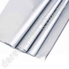 Папір тішью, срібло, 100 аркушів, 50 см×75 см