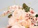 Искусственные розы на ножке с добавками, персиково-розовые, 30×52 см
