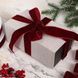 Оксамитова стрічка 2.5 см відтінку бургунді/винний, 22.8 м моток