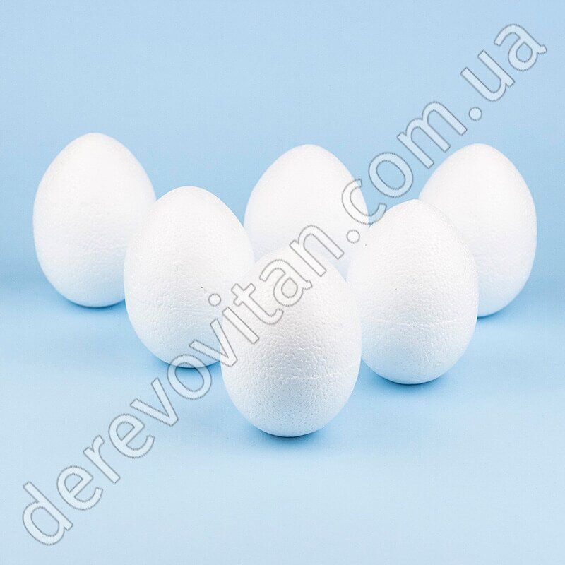 Яйцо заготовка из пенопласта 6×8 см, 10 шт.