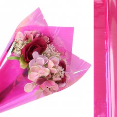 Плівка для квітів "Хамелеон" малинова, 20 аркушів 50×70 см