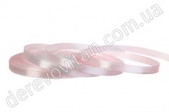 Лента атласная светло-розовая 68, 0.7 см, моток 23 м