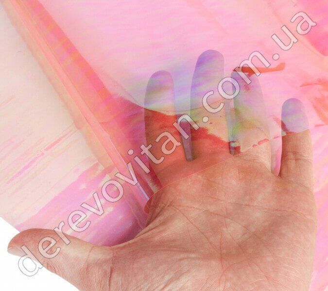 Бумага пленка "Хамелеон" упаковочная, розовая, 20 листов 50×70 см