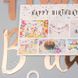 Гірлянда-напис "Happy Birthday", рожеве золото, 18 см×1.5 м