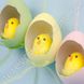 Підвіски на стрічці "Яйця великодневі з курчатами", 3 шт. 6×9 см