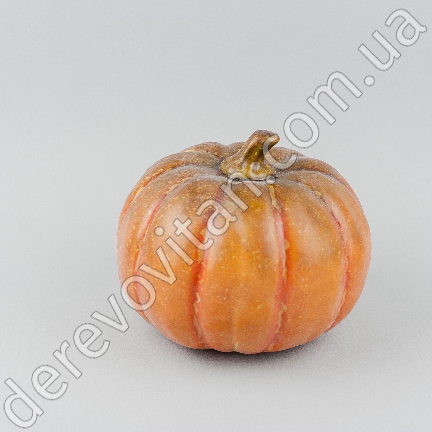 Гарбуз штучний, темно-оранжевий, 13×15 см