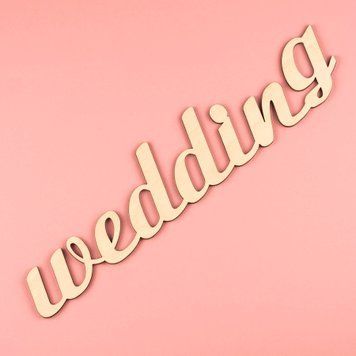 Слово для фотосесії "Wedding", 38 см