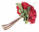 Букет искусственных роз, темно-красный, 6 шт, высота 32 см