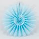 Подвесной веер, светло-голубой, 40 см - бумажный декор-розетка