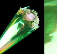 Пленка для цветов "Хамелеон" зеленая, 20 листов 50×70 см
