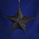 Звезда для декора из ткани, черная, 40 см