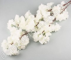 Штучна гілка білої сакури, 90 см