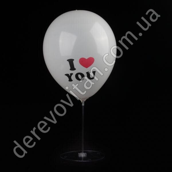 Шары воздушные со светодиодом "I ♥ you", 28 см×5 шт.
