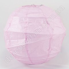 Паперовий діагональний ліхтарик, світло-рожевий, 35 см