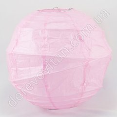 Паперовий ліхтарик діагональний, світло-рожевий, 25 см
