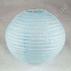 Бумажный подвесной фонарик, светло-голубой, 35 см
