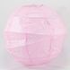 Бумажный фонарик диагональный, светло-розовый, 25 см