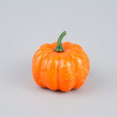 Тыква искусственная оранжевая муляж, 8.5 см