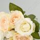 Букет искусственных роз, кремово-розовый, 8 шт., 26 см