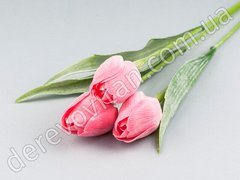 Тюльпаны искусственные, розовые, 3 шт., 44 см