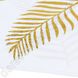 Святкові серветки білі "Золотий пальмовий лист", 20 шт., 16.5×16.5 см (33 см)