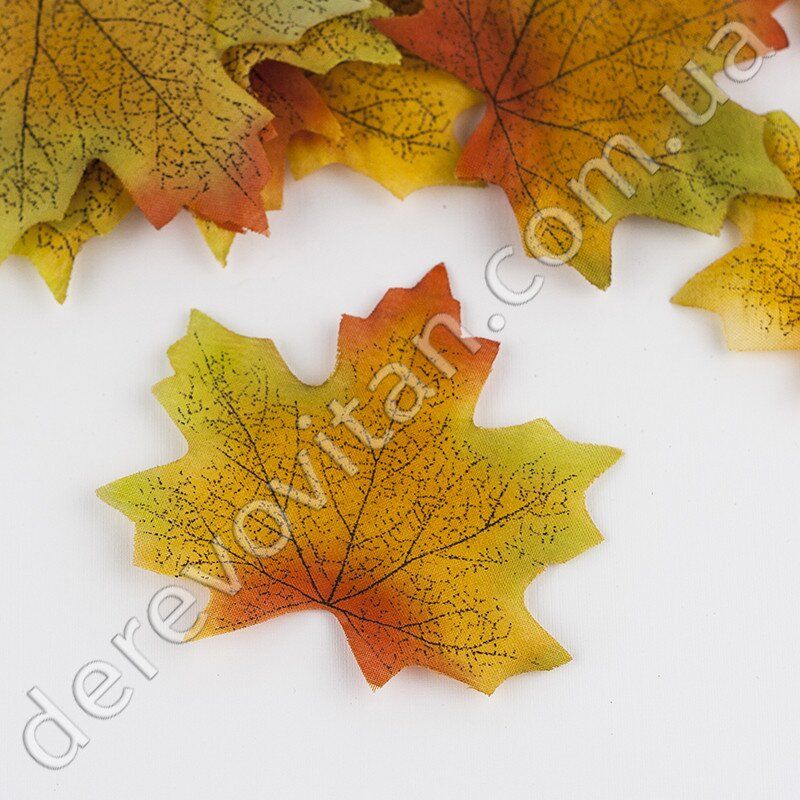 Листья осенние декоративные, клен 9.7 × 10 см см,100 шт.