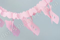 Детская гирлянда "Бутылочки" из тишью, розовая, 2.6 м