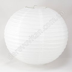 Бумажный подвесной фонарик, белый, 40 см