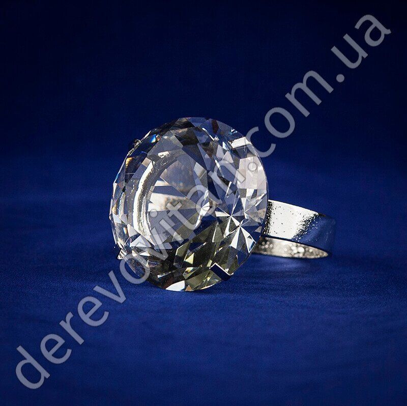 Тримач для серветок "Кільце з діамантом", 4.5×7 см