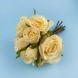 Букет штучних троянд, кремовий, 9 шт., 17×26 см