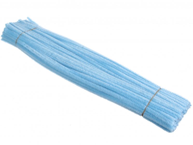 Синельний дріт, світло-блакитний, 100 шт. 30 см