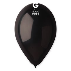 Латексные шары Gemar черные 007 G90 10" 26 см, 100 шт.
