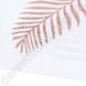 Святкові серветки, "Пальмовий лист", білі з рожевим золотом, 20 шт., 16.5×16.5 см (33 см)