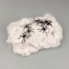 Белая паутина для декора на Хэллоуин, упаковка 86 г