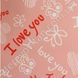 Бумага упаковочная/калька "I love you", розовая, 52×59 см, 10 листов