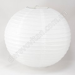 Бумажный подвесной фонарик, белый, 20 см