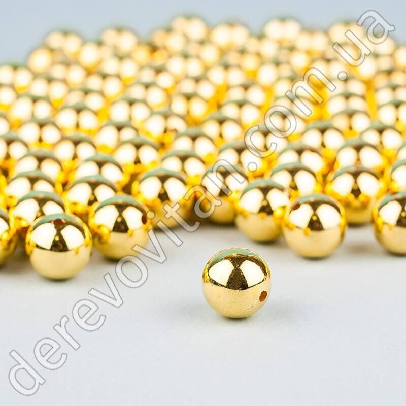 Намистини золоті з отвором, золото, 1.5 см, 0.5 кг, ~250 шт.