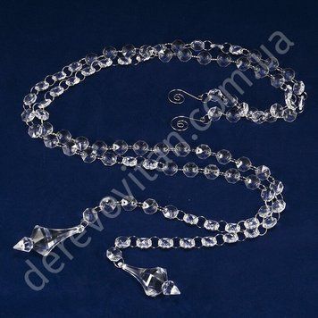 Гирлянды из акриловых кристаллов, пика, 1.10 м, 2 шт.