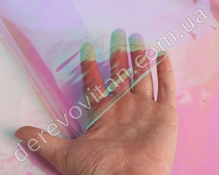 Папір плівка "Хамелеон" пакувальний, рожево-бузковий, 20 аркушів 50×70 см