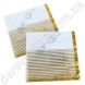 Святкові серветки, білі з золотою смужкою, 20 шт., 16.5×16.5 см (33 см)