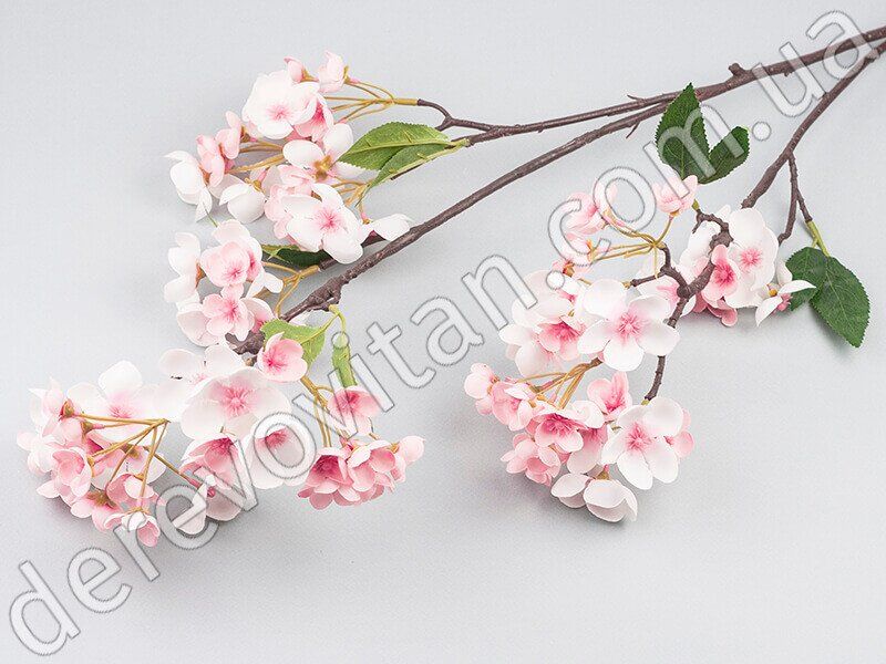 Ветка цветущей вишни декоративная, 1 м