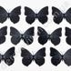 Метелик декоративний, чорний, 9×12 см, 10 шт.